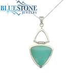 SterlingSilver Lapis and Turquoise Necklace -18 Inches