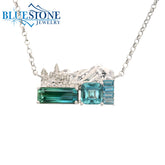 One of a kind 14K Lake Tahoe "East Shore" Necklace