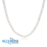 White Pearl Necklace- 18 Inches