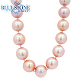 Pink Pearl Beaded Necklace- 18 Inches