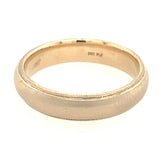 14k Yellow Gold Wedding Band 5mm Wide Size 9