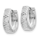 14kt White Gold Huggie Hoop Earrings