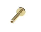 14 Karat Yellow 5mm Flat Back Press Fit Earring Back. 18 Gauge, 2.5mm Back Pad.