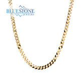 Sterling Silver 14 Karat Yellow Gold Plated Cowboy Chain/Necklace. 3.2