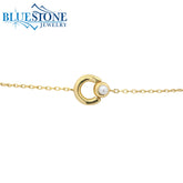 14 Karat Yellow Gold Plated Bracelet - 7.25"