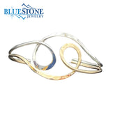 Sterling Silver & 14K Rose Gold Filled Cuff Bracelet