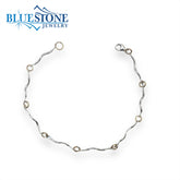 Silver and Gold Bracelet- 8"