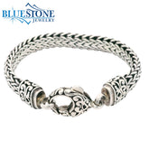 Sterling Silver Handwoven Bracelet with Lobster Clasp - 8 Inches