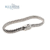 Handwoven Silver Bracelet- 9 Inches