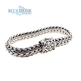 Handwoven Silver Bracelet- 8"