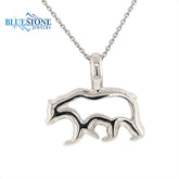 Sterling Silver California Bear Pendant on Chain