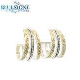 Silver & Gold Hoop Earrings