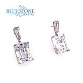Sterling Silver Earrings with CZs