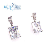 Sterling Silver Earrings with CZs