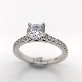 14 Karat White Gold Engagement Ring