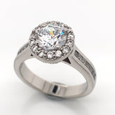 14 Karat White Gold Engagement Ring