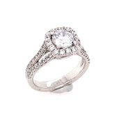 14 Karat White Gold Engagement Ring