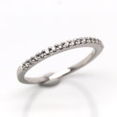14 Karat White Gold Diamond Wedding Band(0.15cttw)
