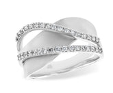 14 Karat White Gold Diamond Ring*size8*
