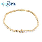 14KYG LAB-Grown Diamond Tennis Bracelet 5.00CTW - 7"