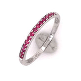 14k White Gold Ruby Ring