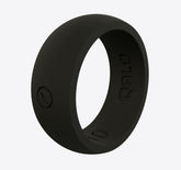 Men's Outdoors Black Silicone Ring. 9mm Wide. Ring Size 10.