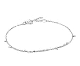 Sterling Silver with Rhodium Plating Bracelet