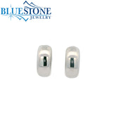 Sterling Silver 9mm Chunky Hoop Earrings