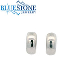 Sterling Silver 9mm Chunky Hoop Earrings