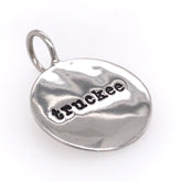 Sterling Silver "truckee" Round Pendant