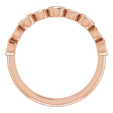 14K Rose 1/2 CTW Lab-Grown Diamond Anniversary Band