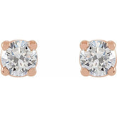14K Rose 1/3 CTW Lab-Grown Diamond Earrings