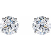 14K White 1 1/2 CTW Lab-Grown Diamond Earrings