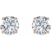 14K Rose 2 1/2 CTW Lab-Grown Diamond Earrings