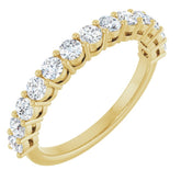 14K Yellow 3/8 CTW Lab-Grown Diamond Anniversary Band