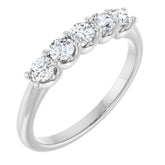 Platinum 1/2 CTW Lab-Grown Diamond Anniversary Band