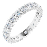 Platinum 1 1/4 CTW Lab-Grown Diamond Eternity Band Size 5