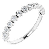 14K White 1/4 CTW Lab-Grown Diamond Anniversary Band