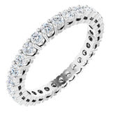 14K White 7/8 CTW Lab-Grown Diamond Eternity Band