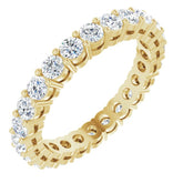 14K Yellow 1 3/8 CTW Lab-Grown Diamond Eternity Band Size 5.5