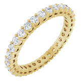 14K Yellow 9/10 CTW Lab-Grown Diamond Eternity Band