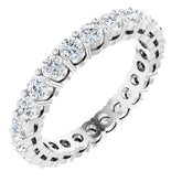 Platinum 1 3/8 CTW Lab-Grown Diamond Eternity Band Size 5.5