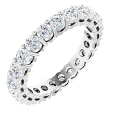 Platinum 1 3/8 CTW Lab-Grown Diamond Eternity Band Size 6