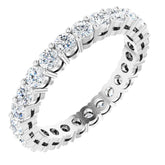Platinum 1 1/2 CTW Lab-Grown Diamond Eternity Band Size 6.5