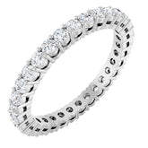 Platinum 9/10 CTW Lab-Grown Diamond Eternity Band