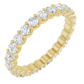 14K Yellow 1 3/8 CTW Lab-Grown Diamond Eternity Band Size 6