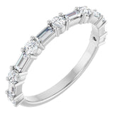 Platinum 5/8 CTW Lab-Grown Diamond Anniversary Band