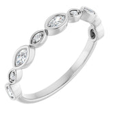 Platinum 1/4 CTW Lab-Grown Diamond Anniversary Band