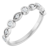 14K White 1/5 CTW Lab-Grown Diamond Anniversary Band