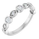 14K White 1/3 CTW Lab-Grown Diamond Anniversary Band